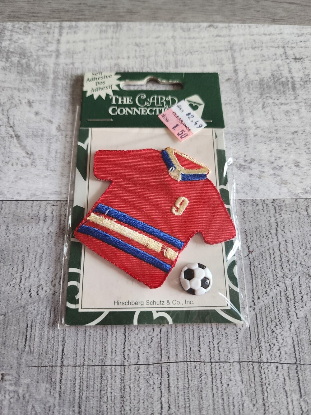 Scrapbooking Embellishment Soccer Jersey & Ball - The Card Connection New #48